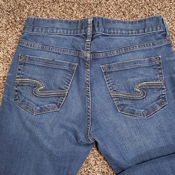Silver Jeans Konrad Men's Straight Jeans Mid rise Blue 30x28 - Picture 9 of 11